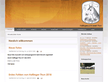 Tablet Screenshot of haflinger-thun.ch